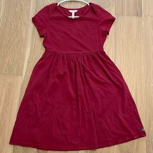 Sweet burgundy tee shirt dress from Matilda’s Jane size 14